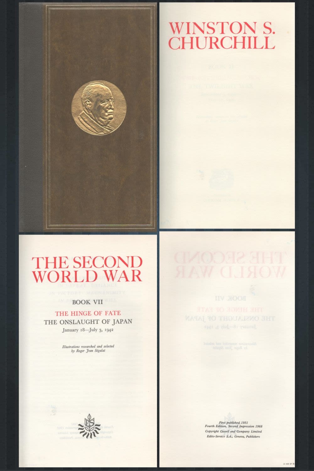 Lot 330: Winston Churchill The Second World War Book VII....