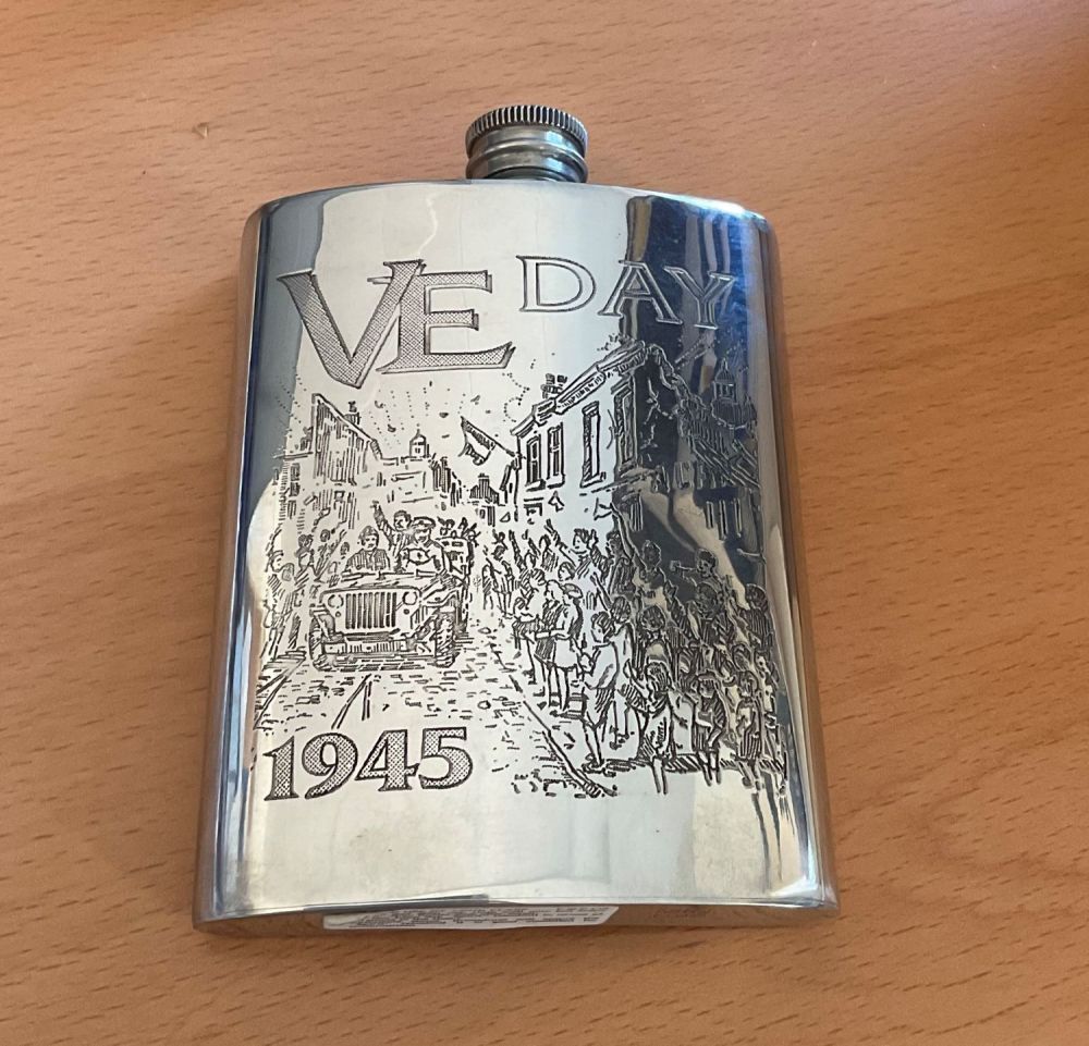 Lot 335: Superb 6oz Silver Plated VE Day 1945- The...