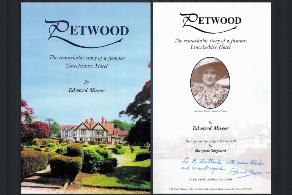 Lot 337: WW2 Author Edward Mayor Signed book Titled 'Petwood-The...