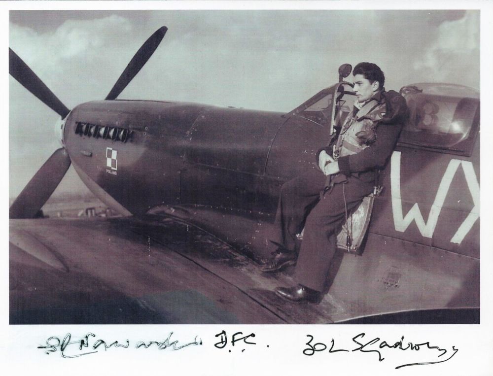 Lot 422: RAF WW2 Lt Stanislaw Nawarski DFC KM handsigned...