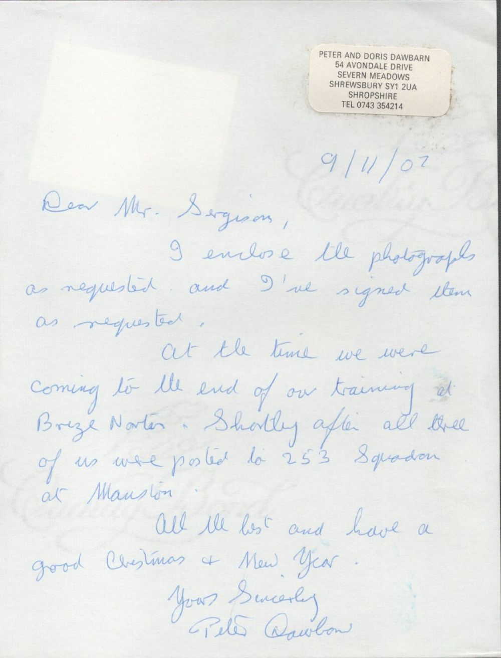 Lot 433: WW2 RAF Squadron Leader Peter Dawbarn of 17th...