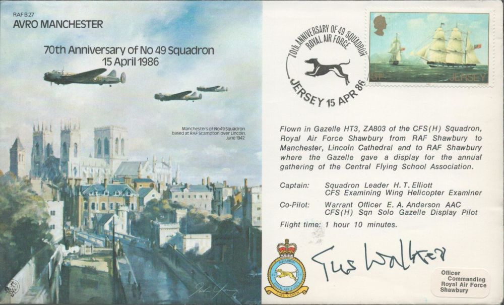 Lot 440: WW2 RAF ACM Sir Augustus Walker Signed 70th...