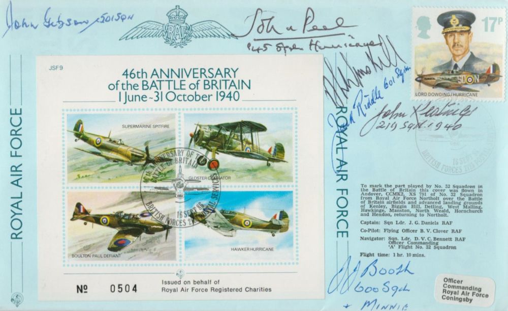 Lot 468: RAF WW2 John R A Peel and 5...
