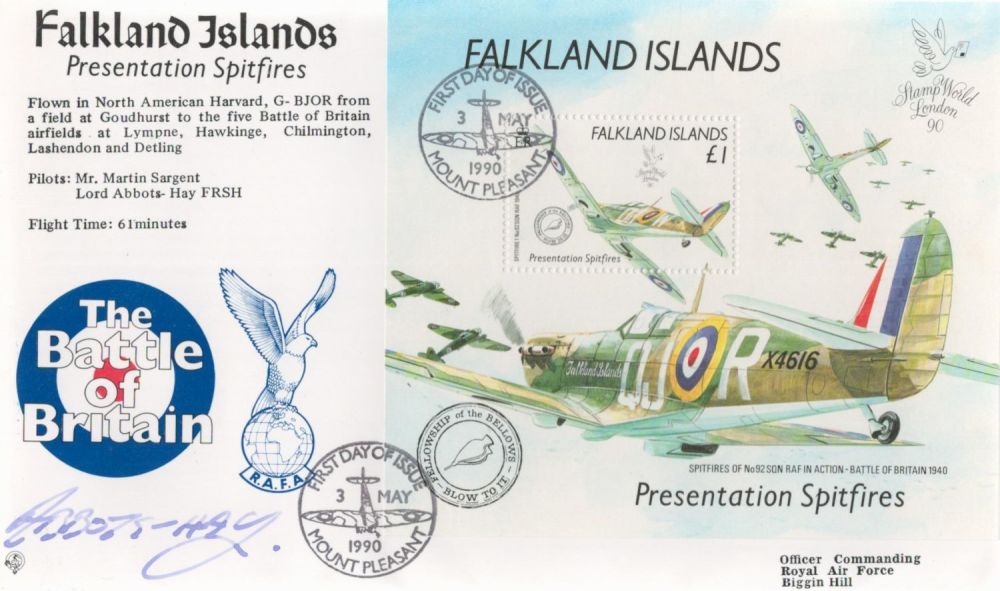 Lot 488: RAF WW2 Mr Martin S L Abbots-Hay signed...