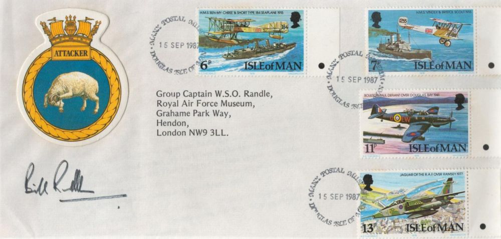 Lot 499: RAF WW2 Bill Randle signed Isle of Man...