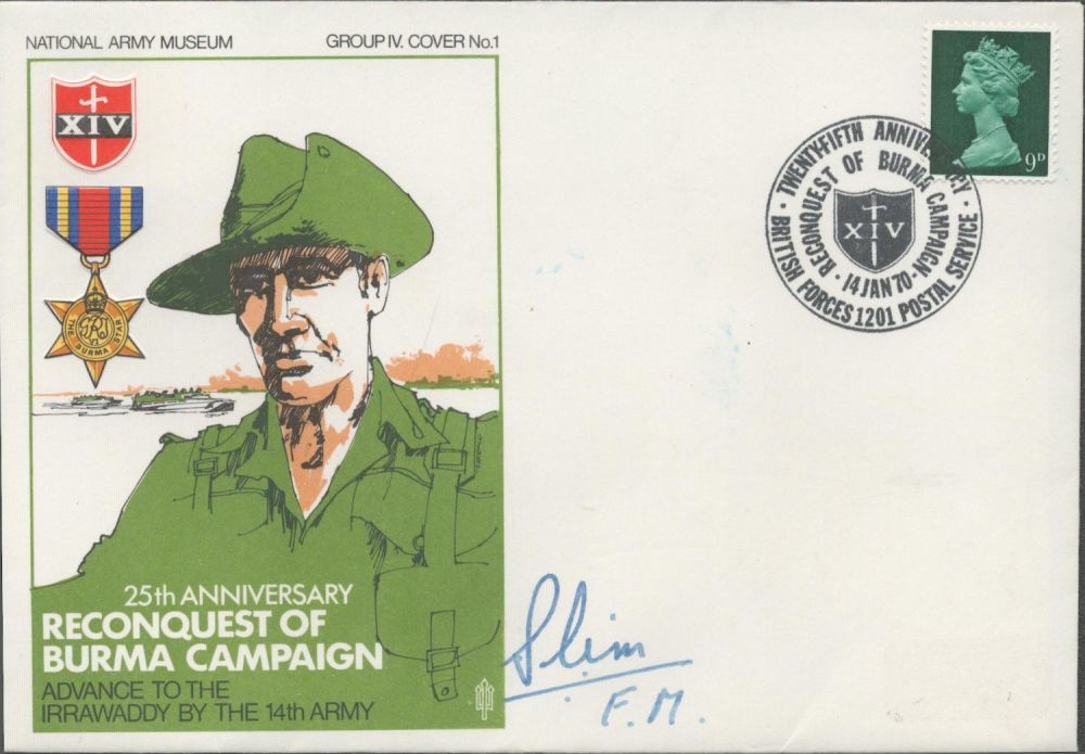 Lot 539: WW2 Field Marshall Slim signed in his own...