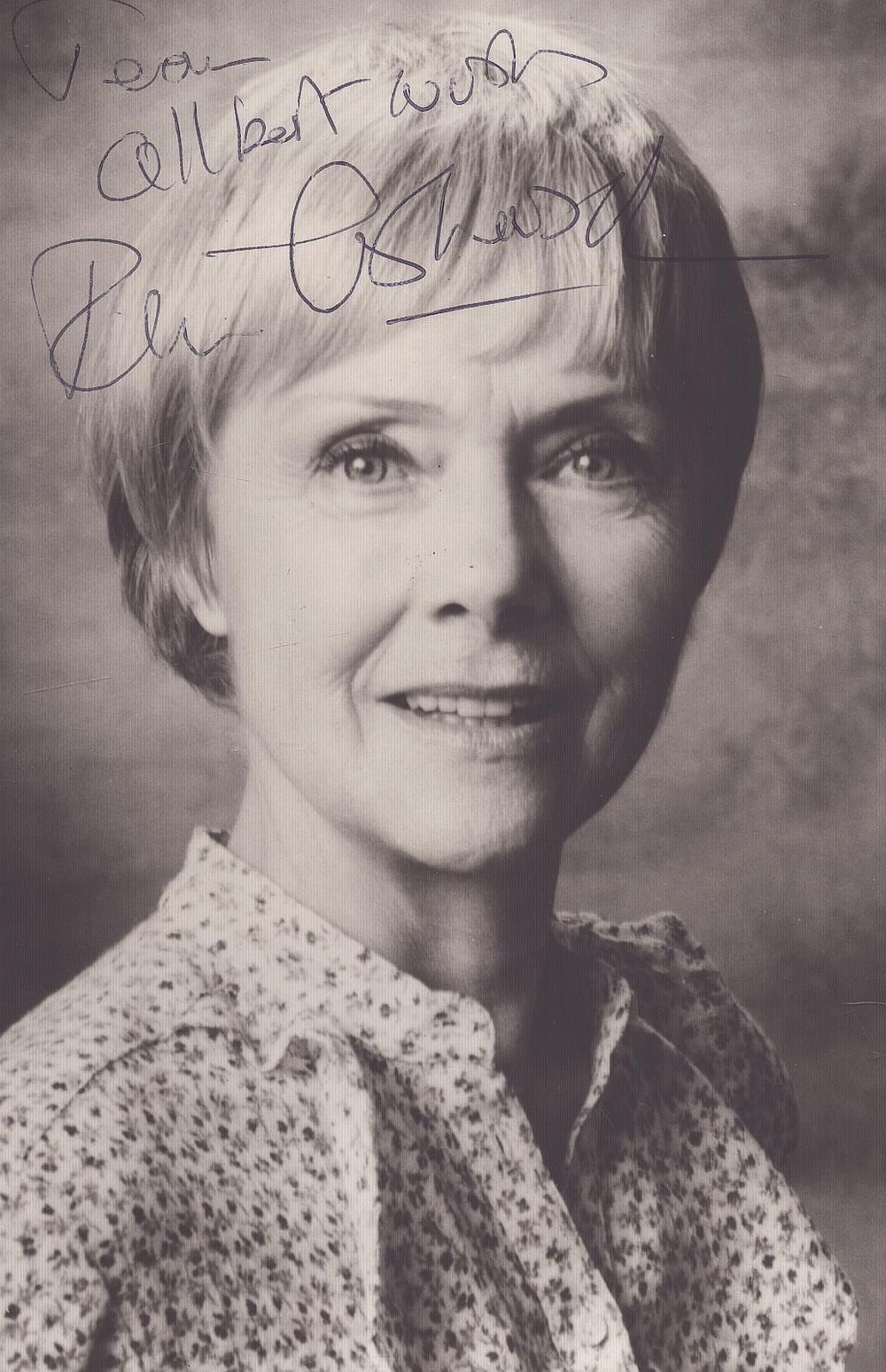 Lot 204: Renee Asherson signed 6x4inch black and white photo....