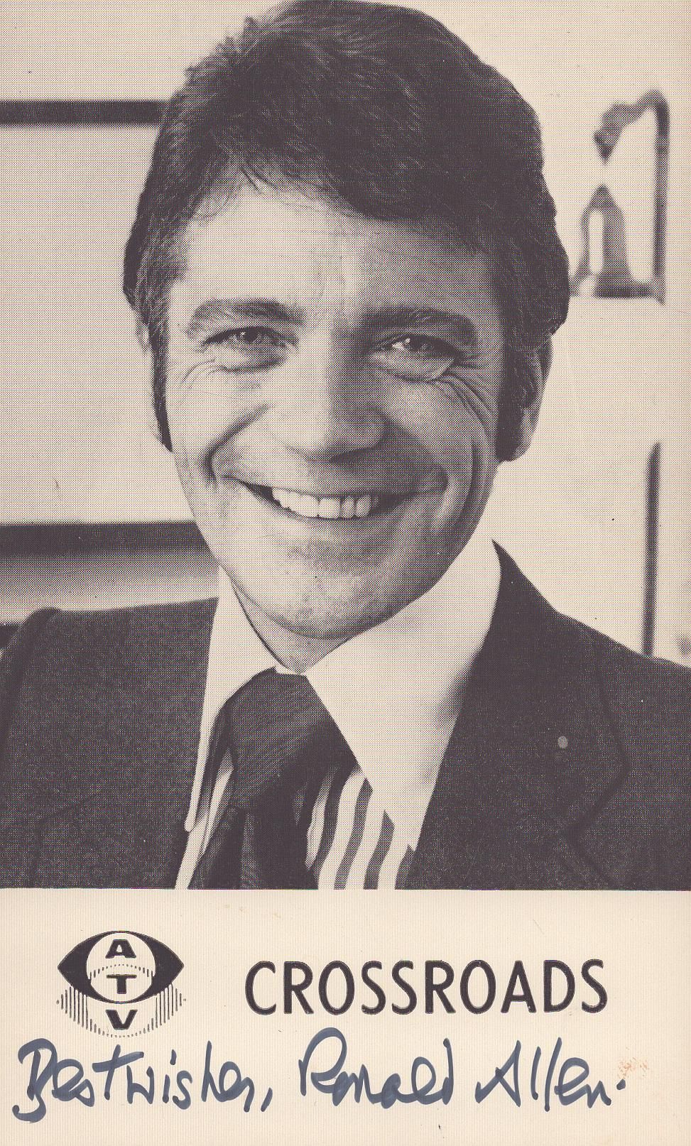 Lot 212: Ronald Allen signed 6x4inch black and white photo....