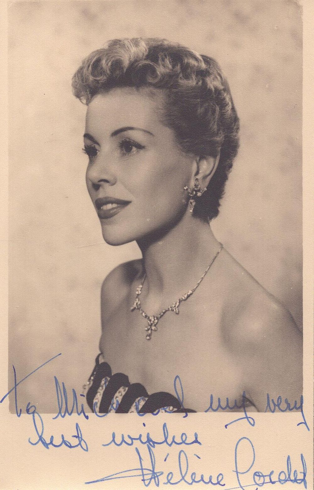 Lot 241: Danielle Godet signed 6x4inch dedicated photo. Good condition....
