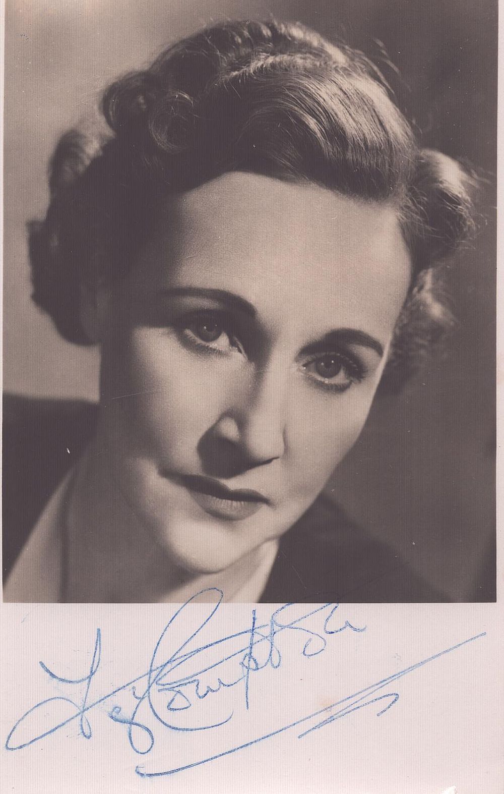 Lot 242: Fay Compton signed 6x4inch black and white photo....
