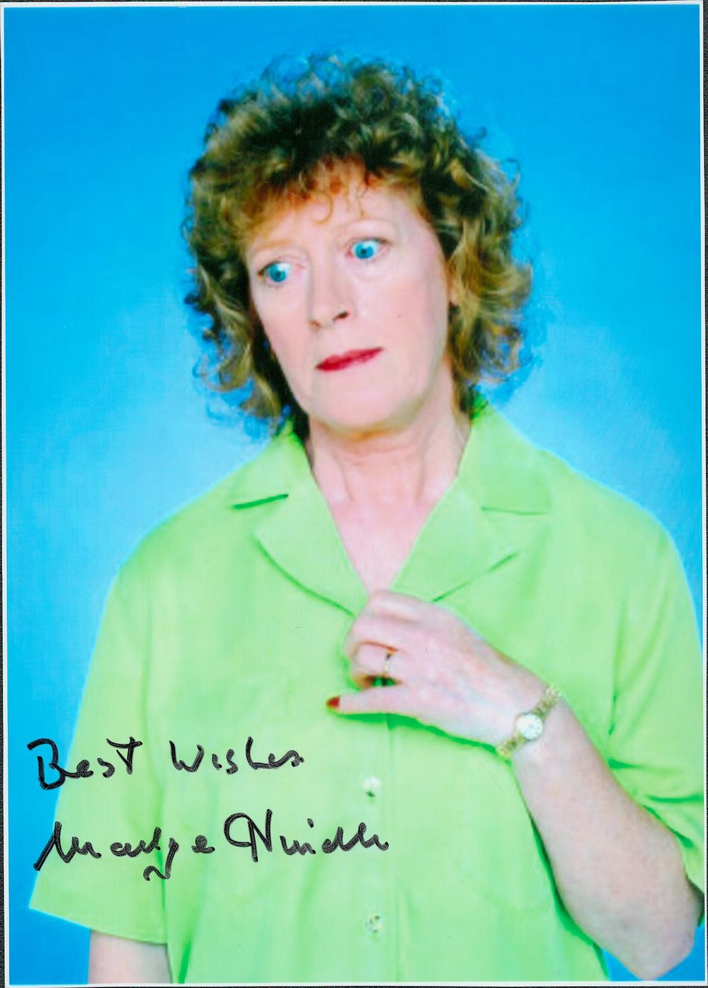 Lot 297: MADGE HINDLE Actress signed Photo . Good condition....
