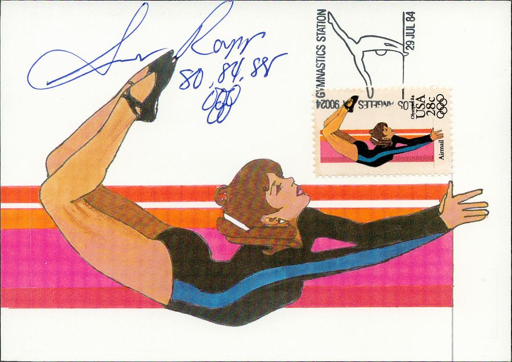 Lot 667: Gymnastics Susan von der Lippe signed 6x4inch Gymnastics...