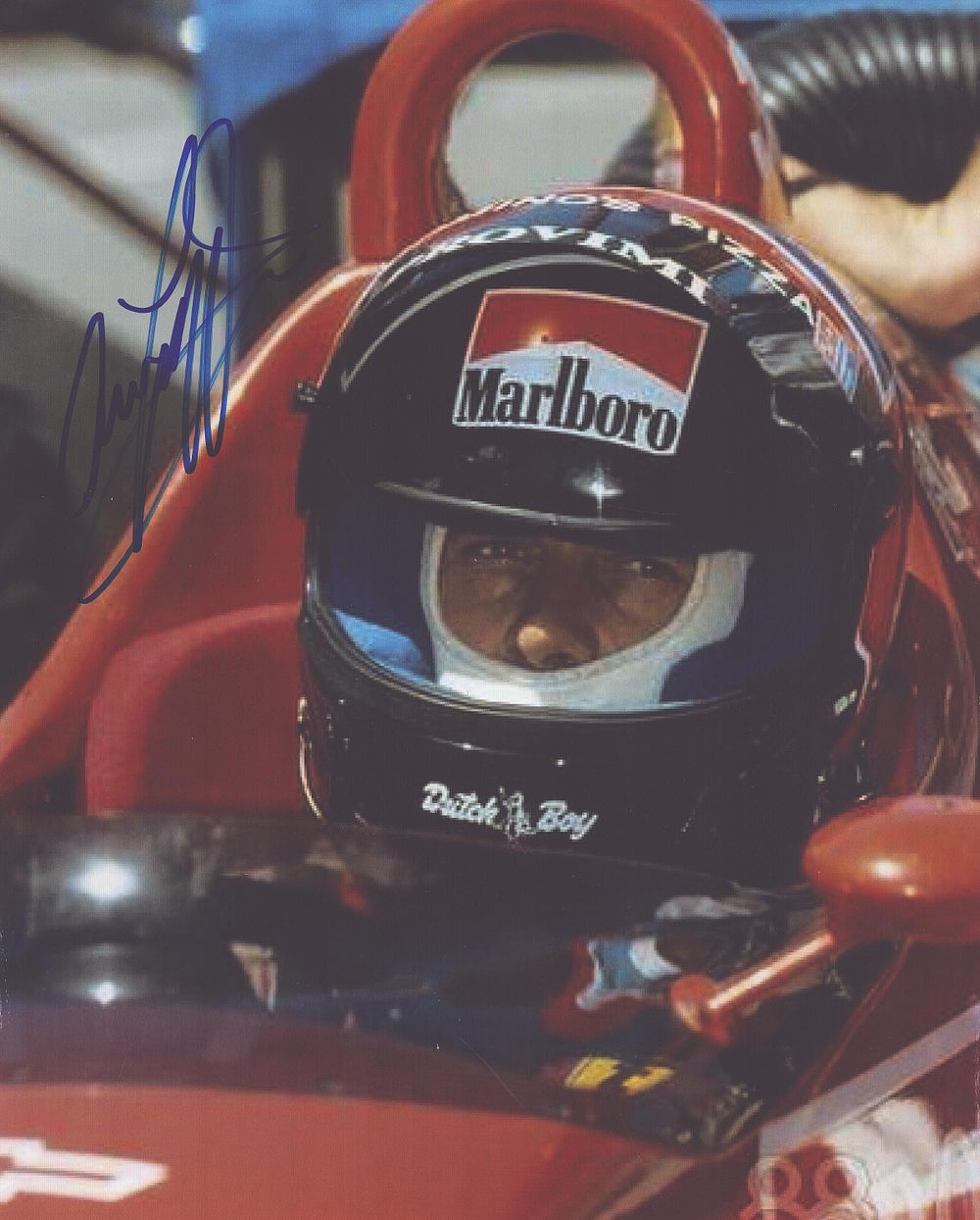 Lot 686: Indy Car Arie Luyendyk signed 10x8inch colour photo....