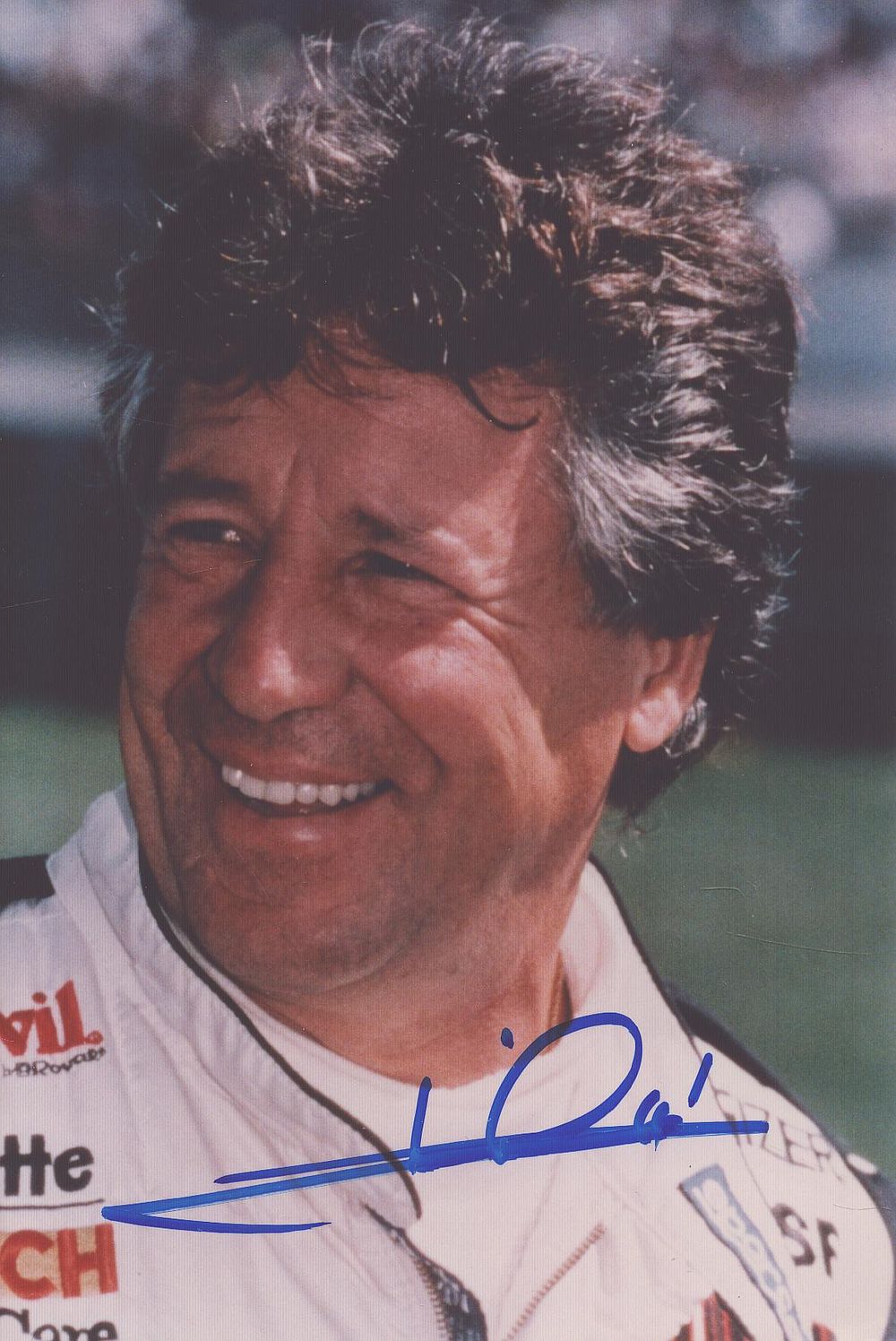 Lot 696: Motor Racing Mario Andretti signed 6x4inch colour photo....