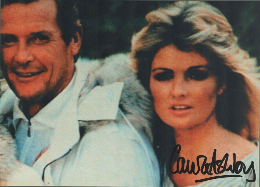 Lot 89: Bond Girl, Carole Ashby signed 10x8 colour photograph...