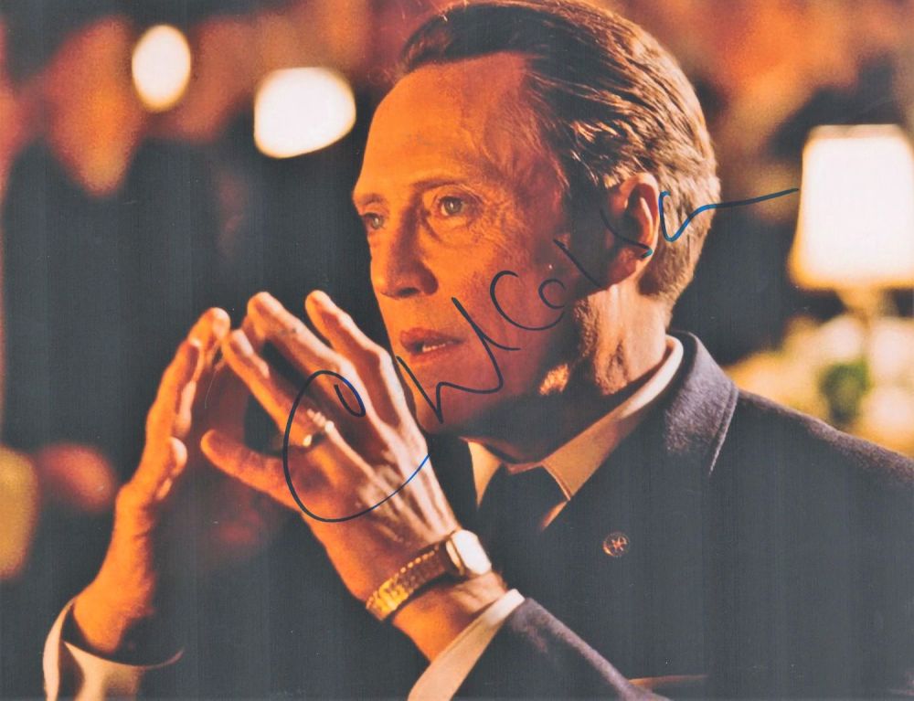 Lot 94: Actor, Christopher Walken signed 10x8 colour photograph pictured...