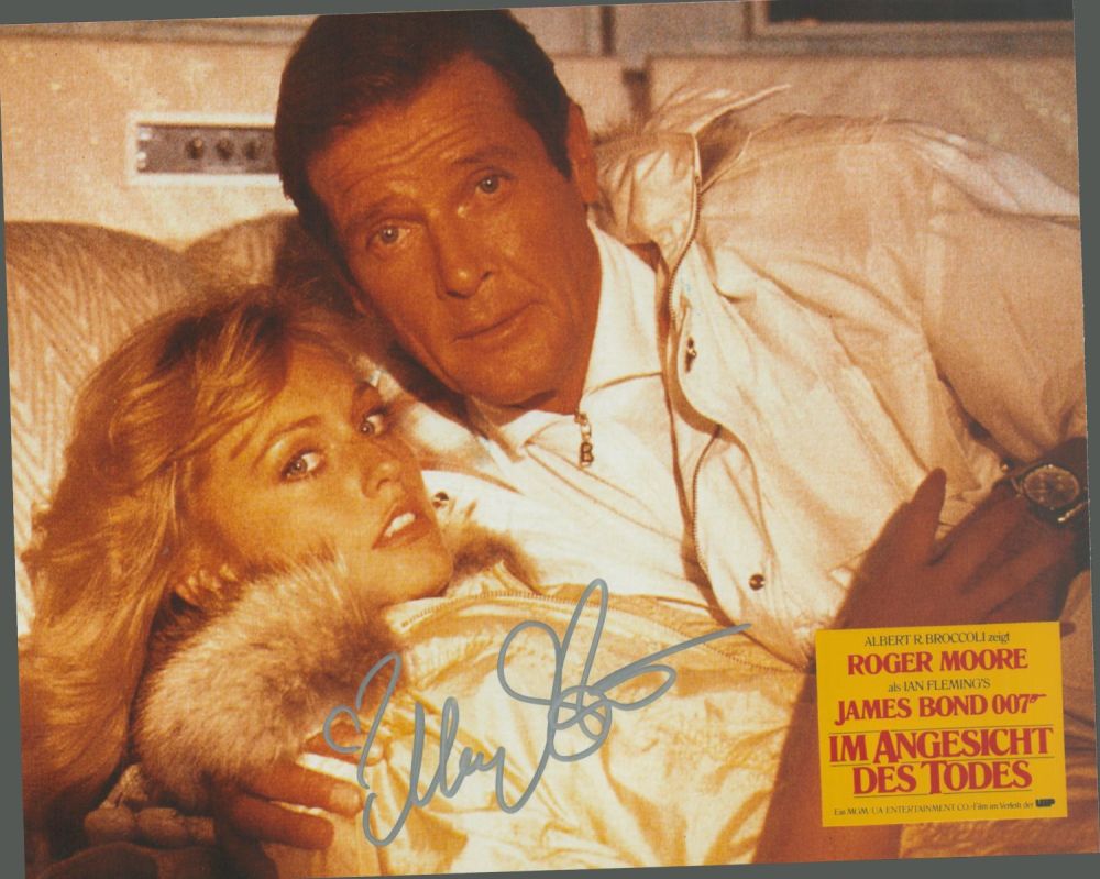 Lot 108: Bond Girl, Mary Stävin signed 10x8 colour promo...