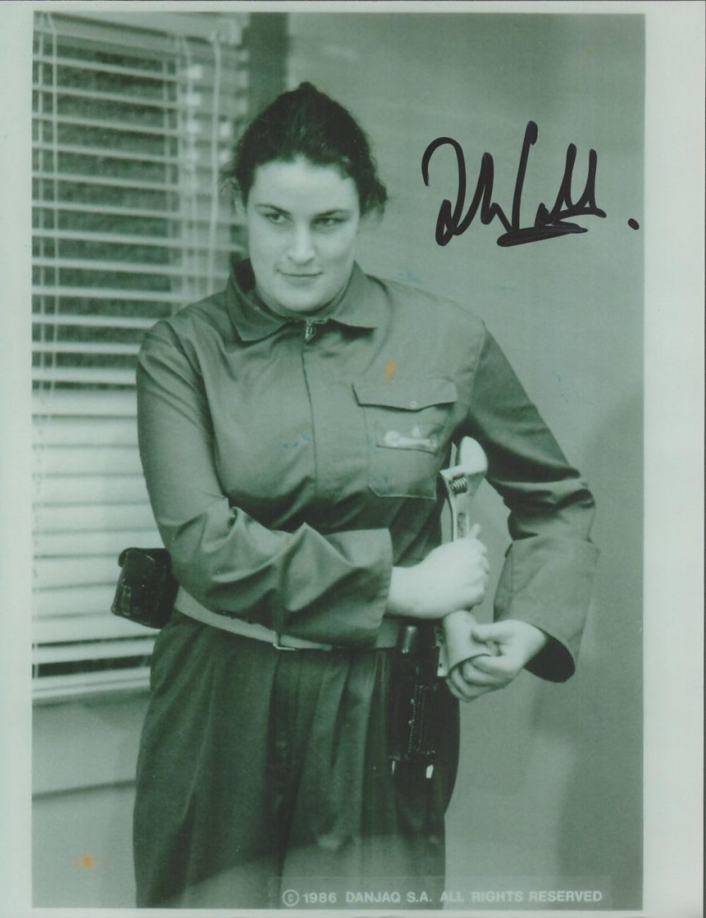 Lot 113: Bond Girl, Julie T. Wallace signed 10x8 black...