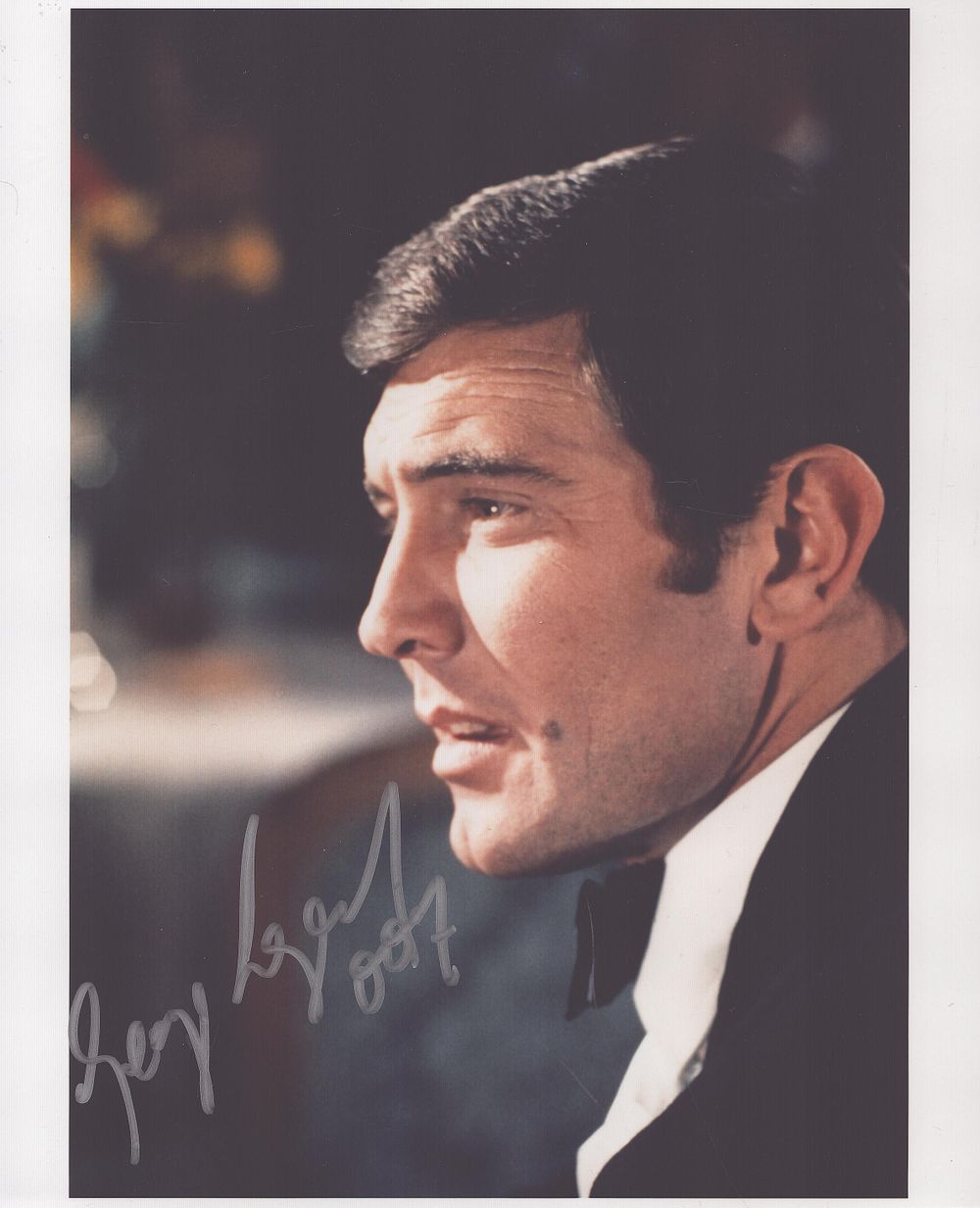 Lot 151: George Lazenby signed James Bond 10x8inch colour photo....
