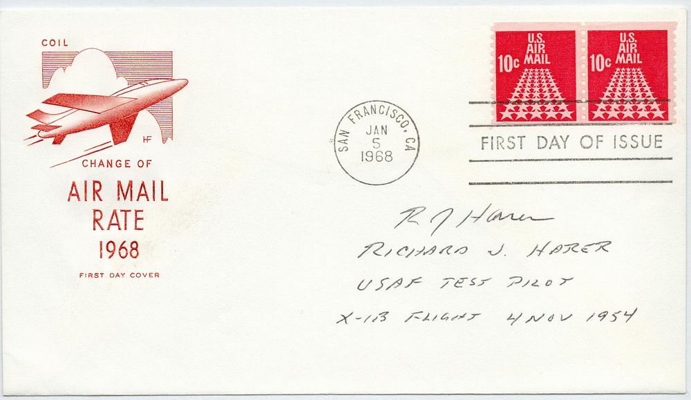 Lot 198: Richard J Harer USAF Test Pilot 1968 Change...