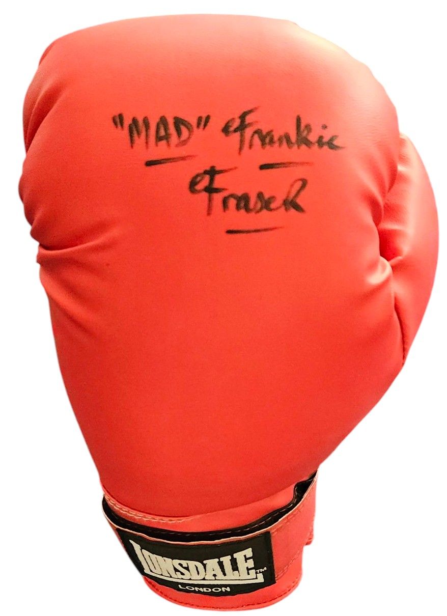 Lot 226: Frankie Fraser signed Boxing Glove, better known as...