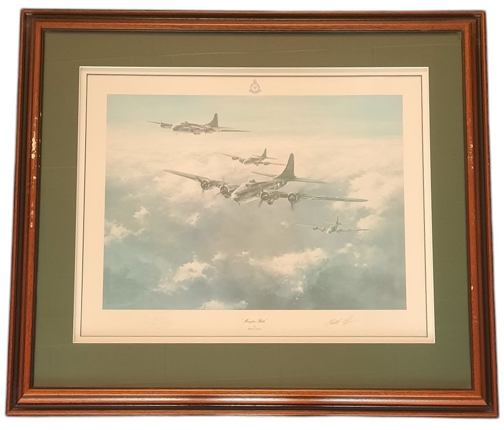 Lot 282: WW2 Print titled Memphis Belle by Robert Taylor,...