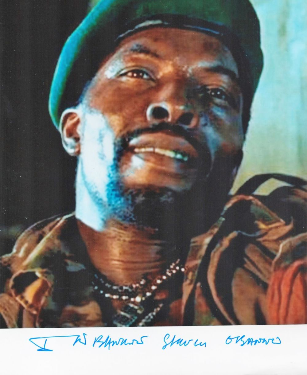 Lot 158: Actor, Isaach de Bankolé signed 10x8 colour photograph...