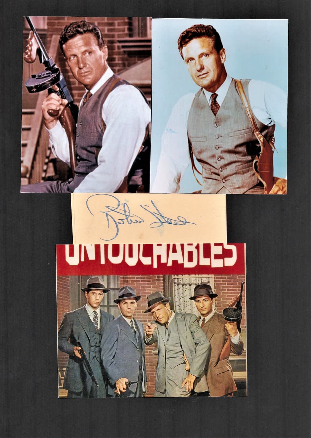 Lot 190: Actor, Robert Stack signature piece featuring a signed...