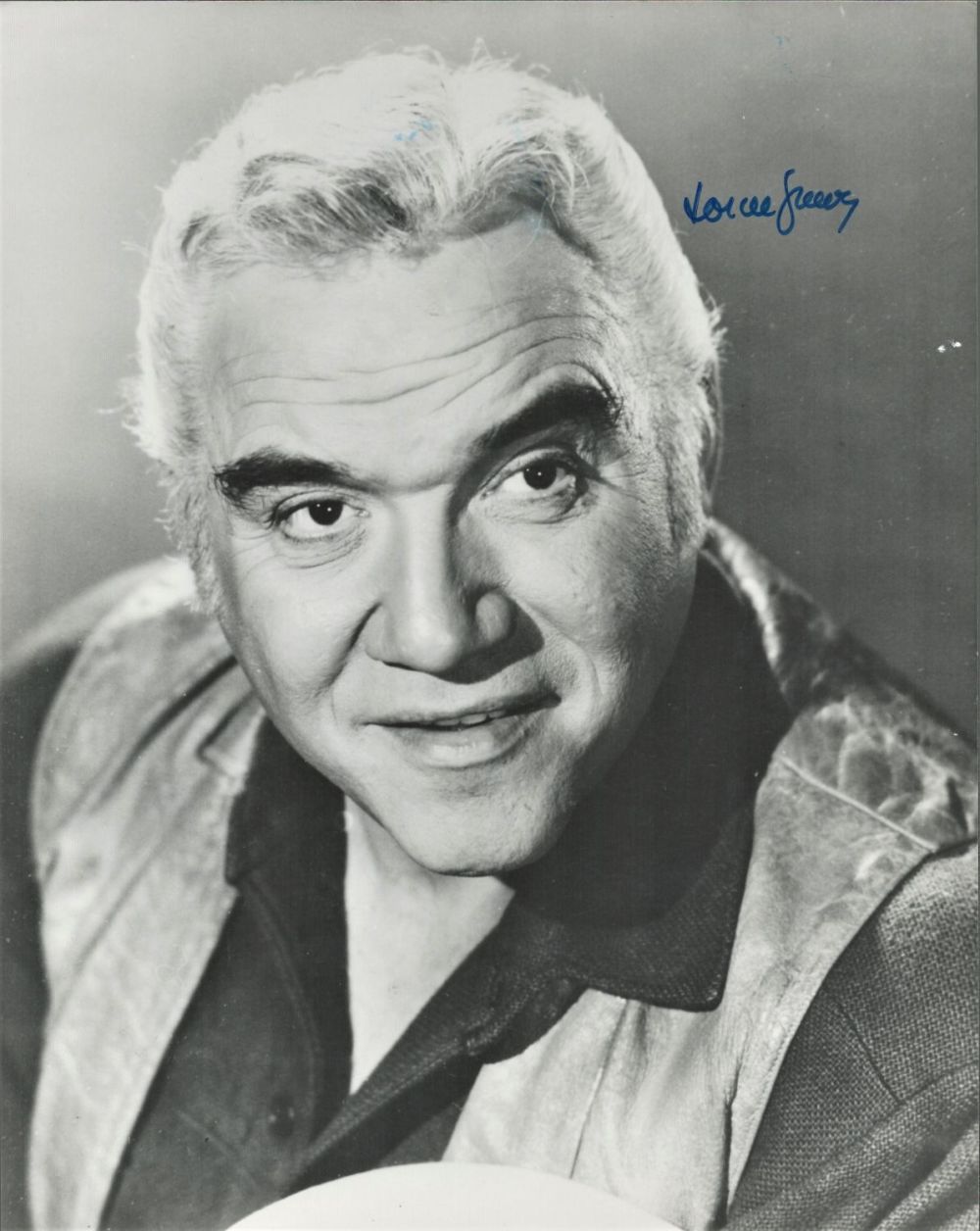 Lot 209: Actor, Lorne Greene signed 10x8 black and white...