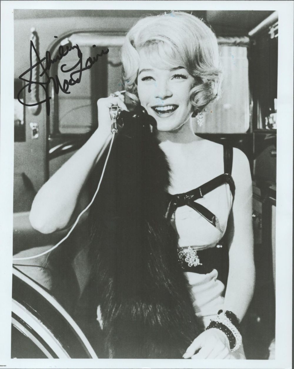 Lot 212: Actor, Shirley MacLaine signed 10x8 black and white...