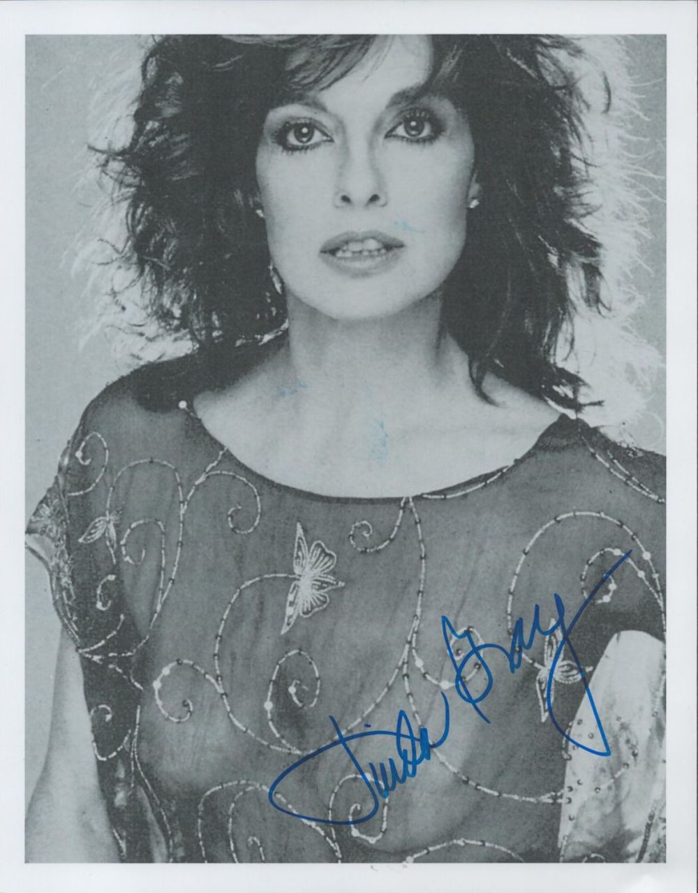 Lot 214: Actor, Linda Gray signed 10x8 black and white...