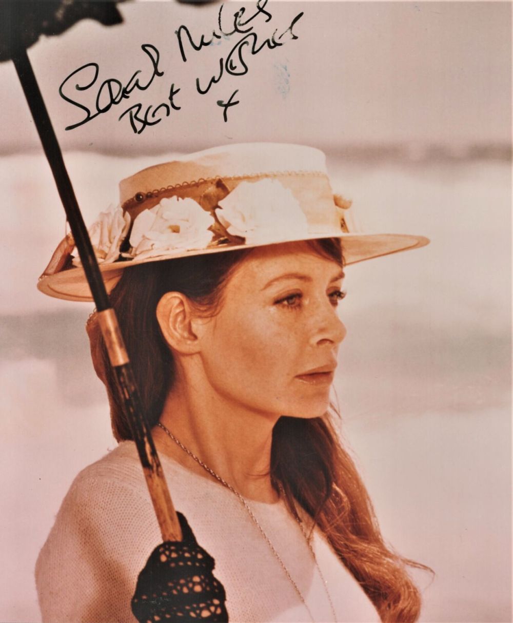 Lot 216: Actor, Sarah Miles signed 10x8 colour photograph. Miles...