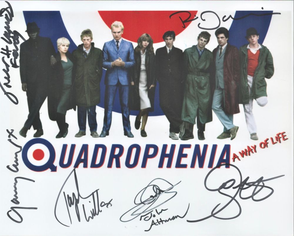 Lot 231: Quadrophenia multi signed 10x8 colour promo photograph. Signatures...