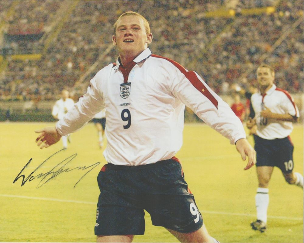Lot 237: Football, Wayne Rooney signed 10x8 colour photograph pictured...