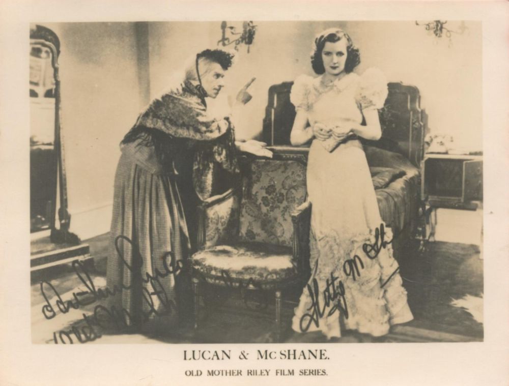Lot 241: Old Mother Riley Actors, Kitty McShane and Arthur...