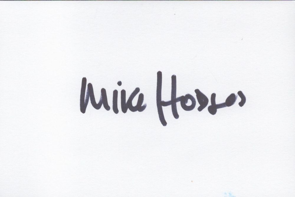 Lot 273: Director, Mike Hodges 6x4 white card nicely signed...
