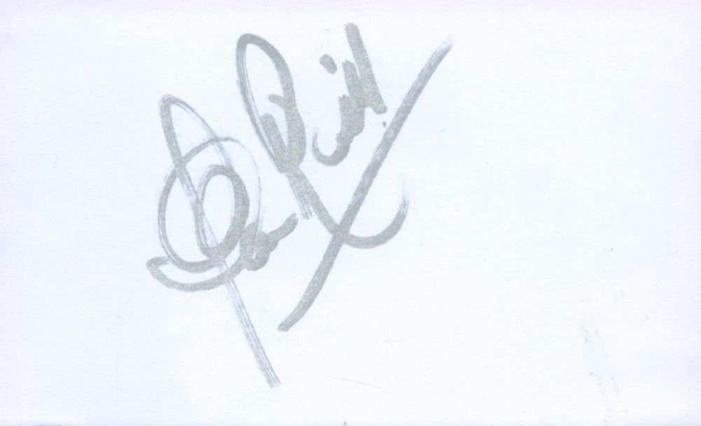 Lot 281: Star Wars Actor, Clive Revill signed 5x3 white...