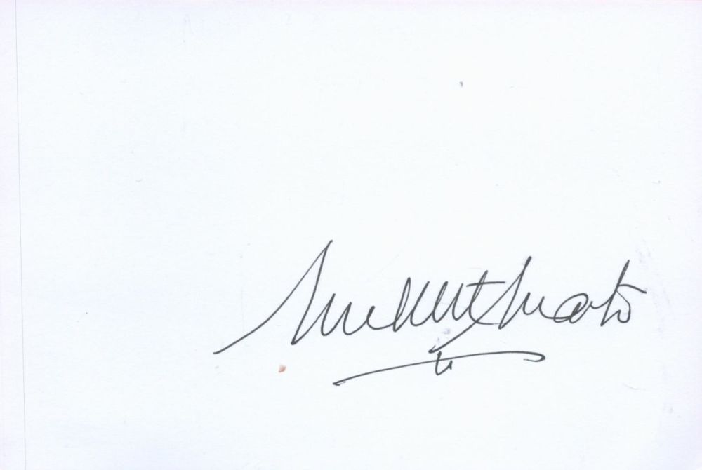 Lot 294: Frasier Actor, Millicent Martin signed 6x4 white card...