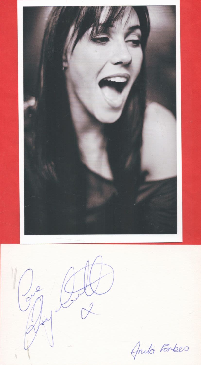 Lot 307: Actor, Kirsty Mitchell signature piece featuring a signed...