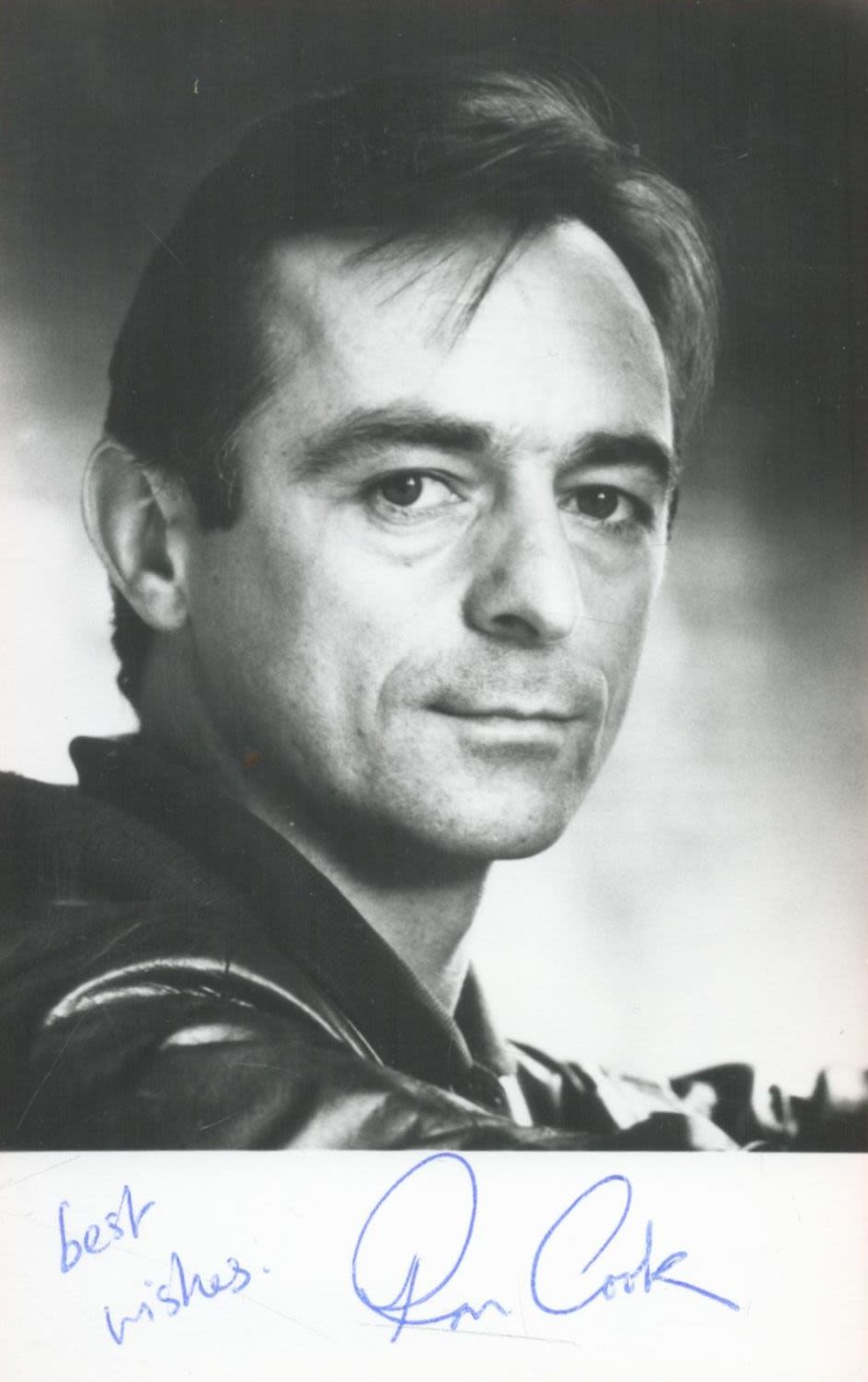 Lot 328: Actor, Ron Cook signed 6x4 black and white...