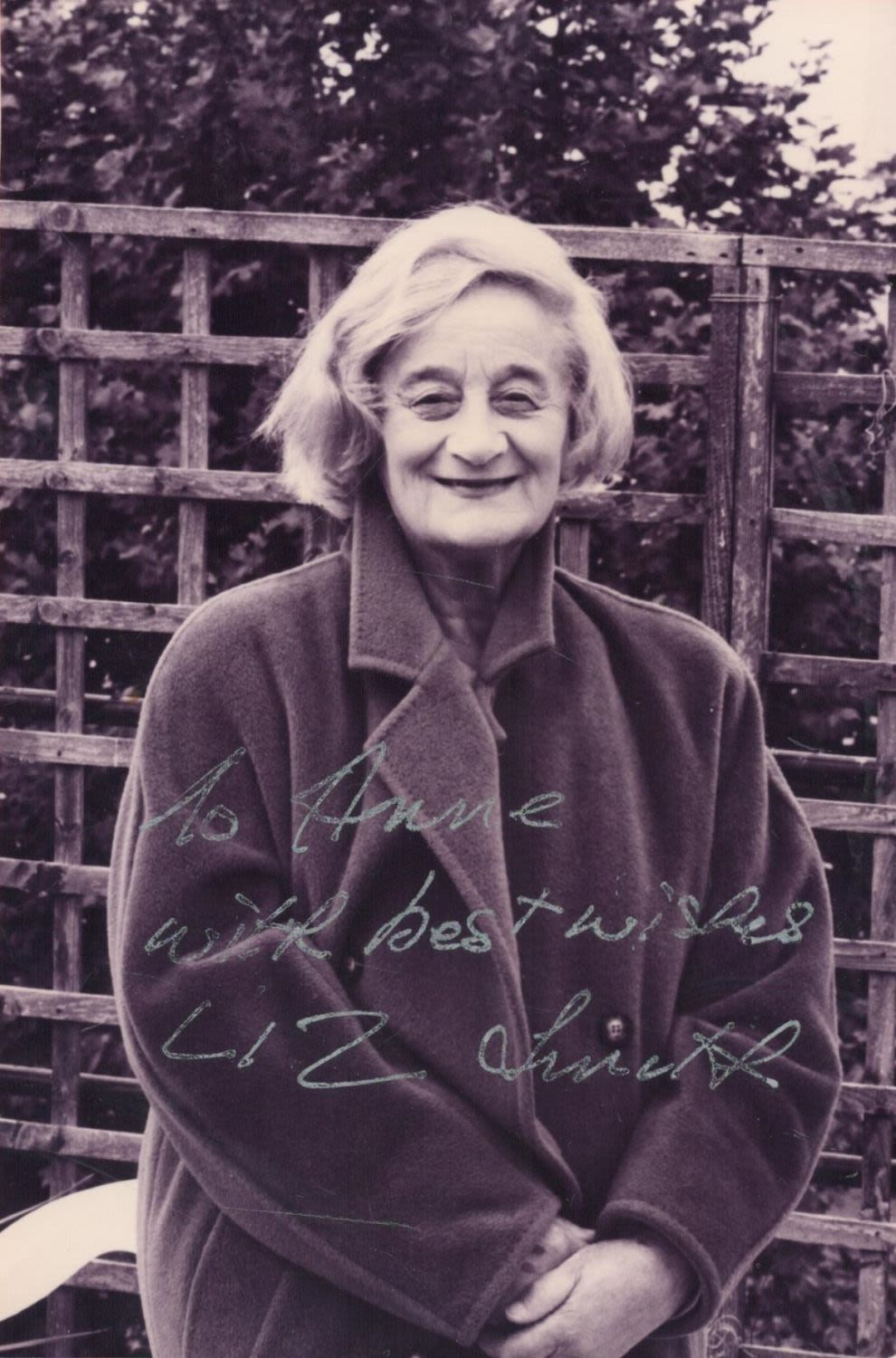 Lot 334: Actor, Liz Smith signed 6x4 black and white...