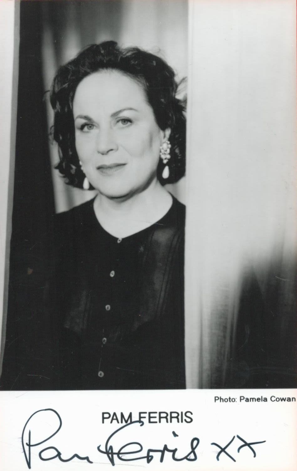 Lot 340: Actor, Pam Ferris signed 6x4 black and white...