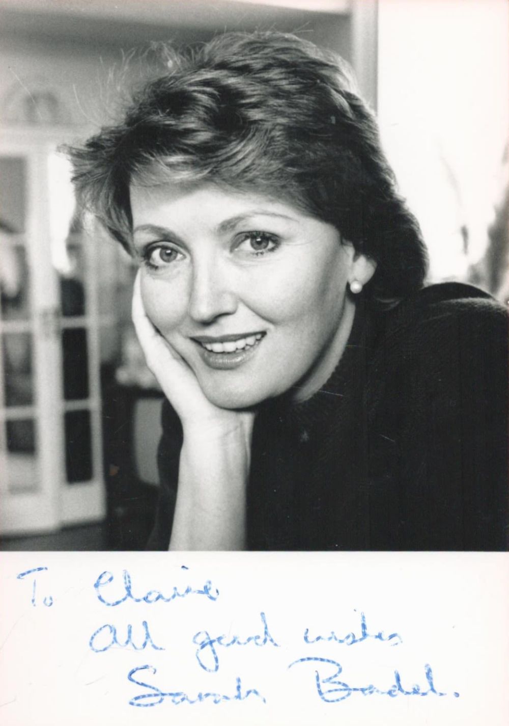Lot 341: Actor, Sarah Badel signed 6x4 black and white...