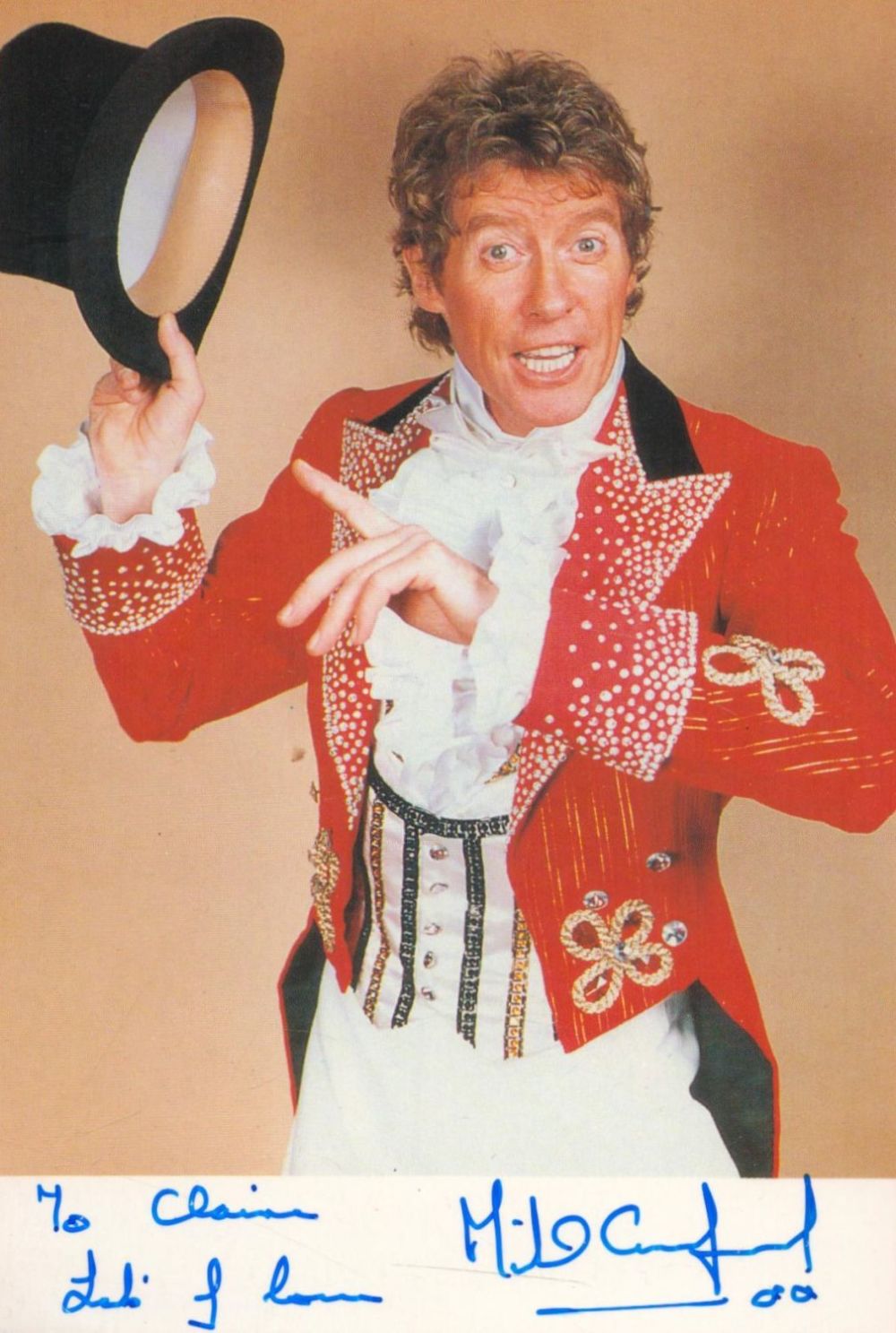 Lot 347: Actor, Michael Crawford signed 6x4 colour photograph dedicated...