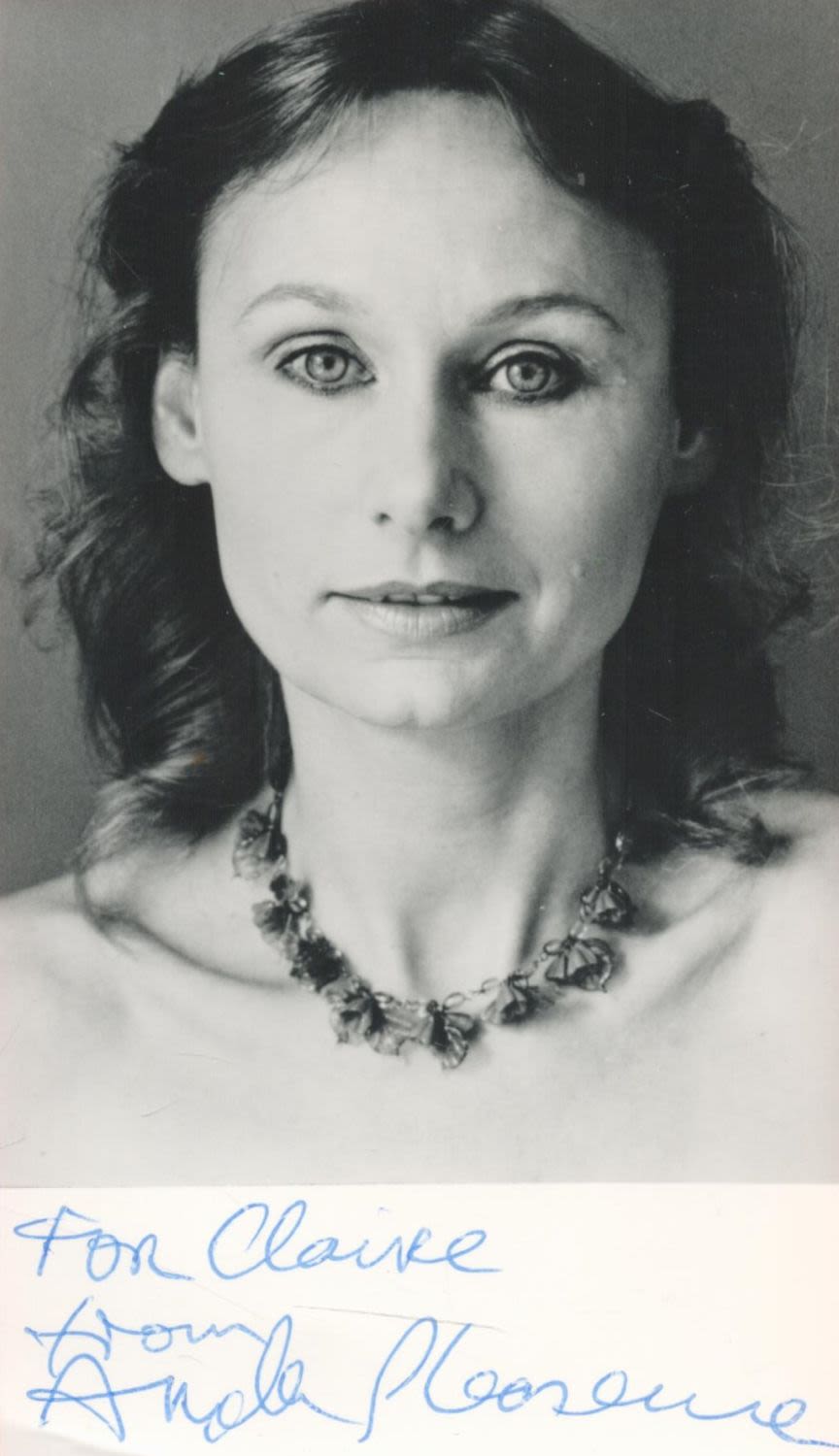 Lot 350: Actor, Angela Pleasence signed 6x4 black and white...