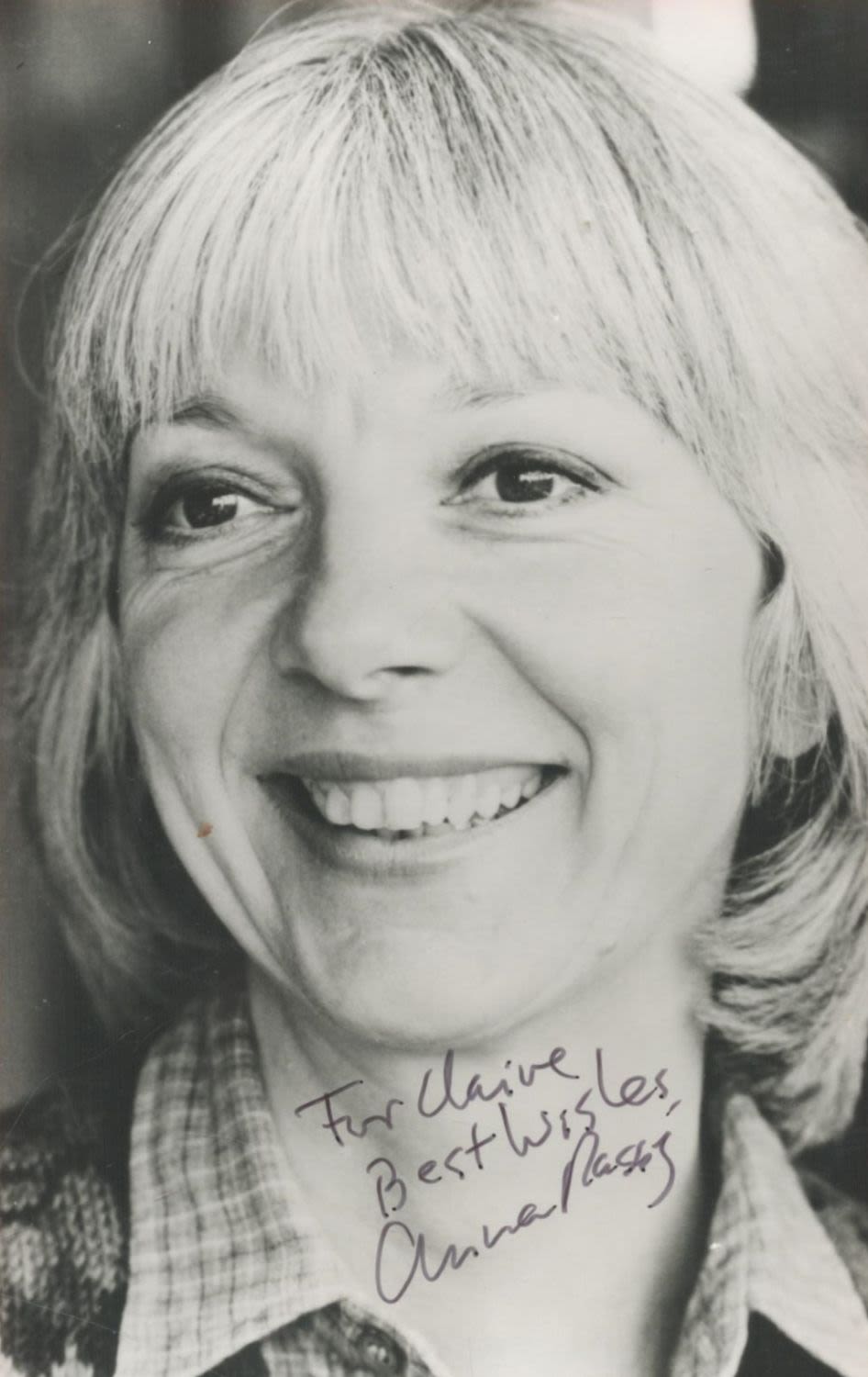 Lot 355: Actor, Anna Massey signed 6x4 black and white...