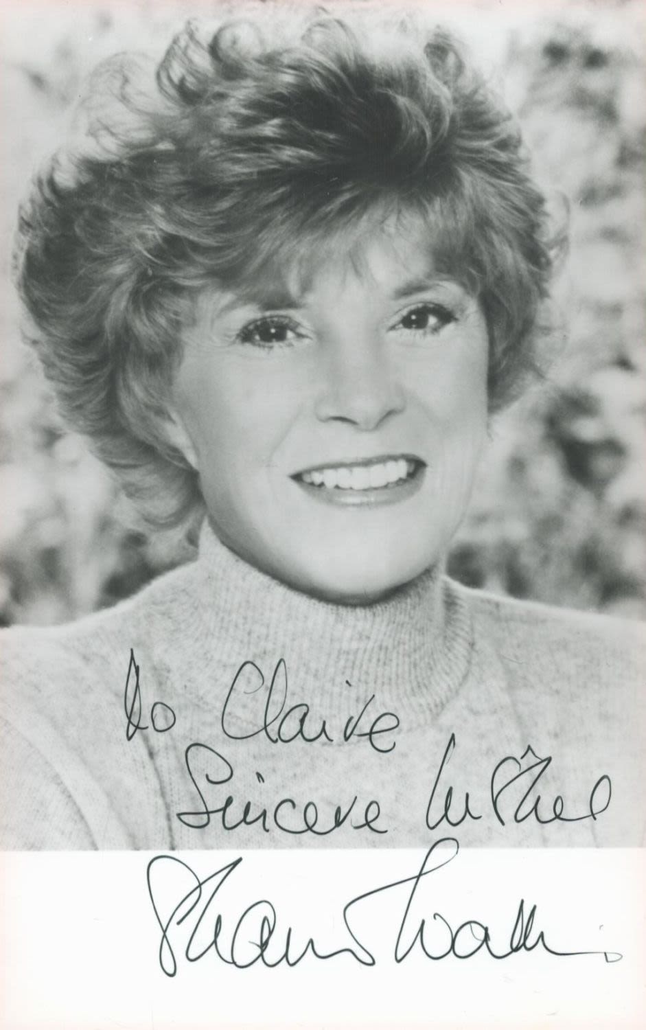 Lot 364: Actor, Shani Wallis 6x4 black and white photograph...