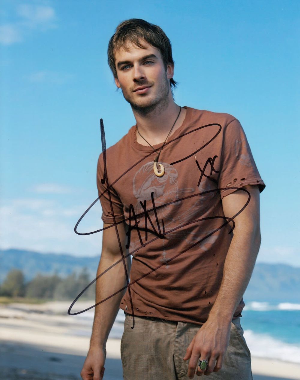 Lot 405: Blowout Sale! Lost Ian Somerhalder hand signed 10x8...