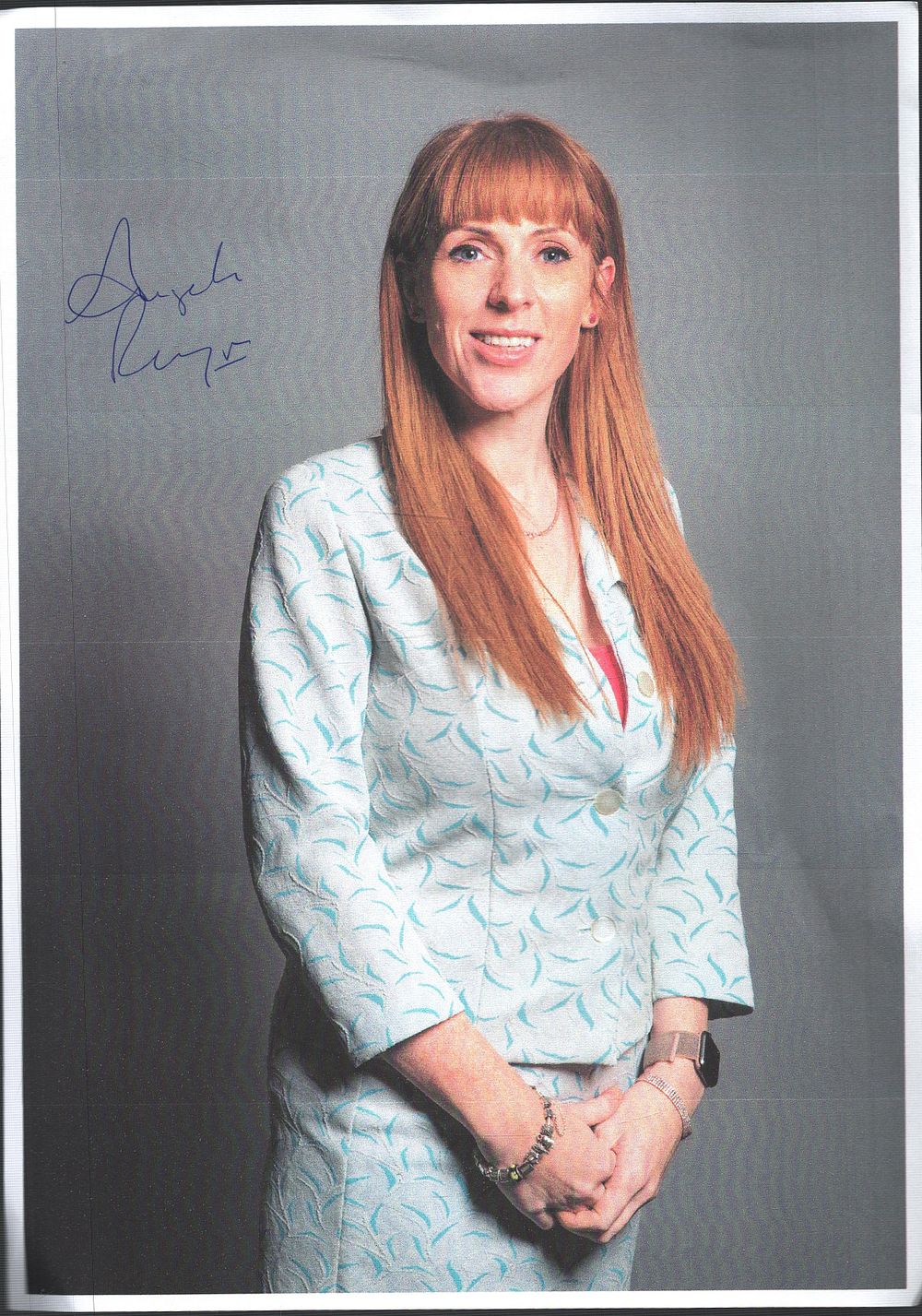 Lot 166: Angela Raynor Deputy Prime Minister signed 12x8inch colour...