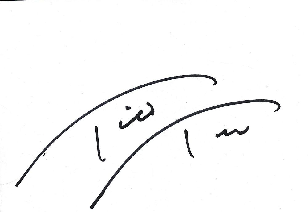 Lot 168: Tico Torres Bon Jovi band member signed 6x4inch...